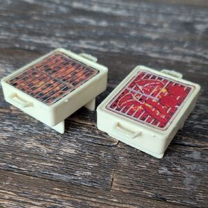 Vintage Barbie 2 Miniature BBQ Grills 70's